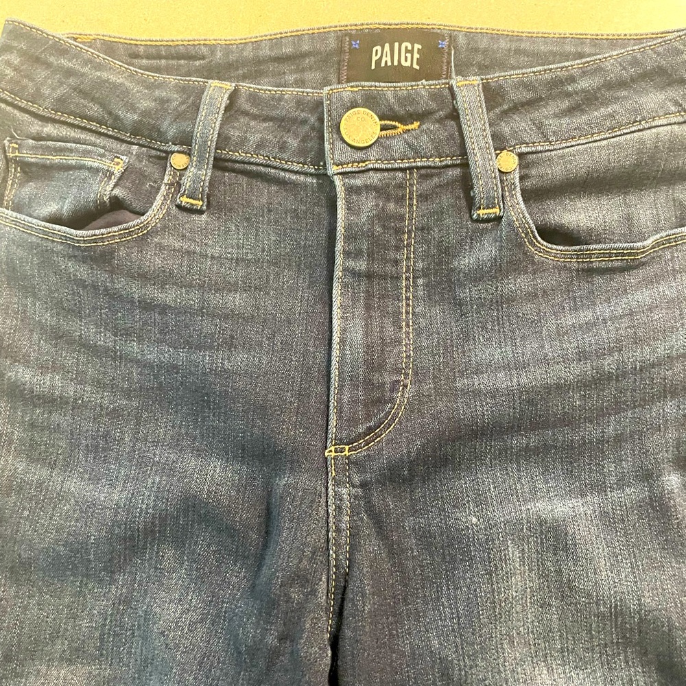 Paige jeans, boot cut high rise